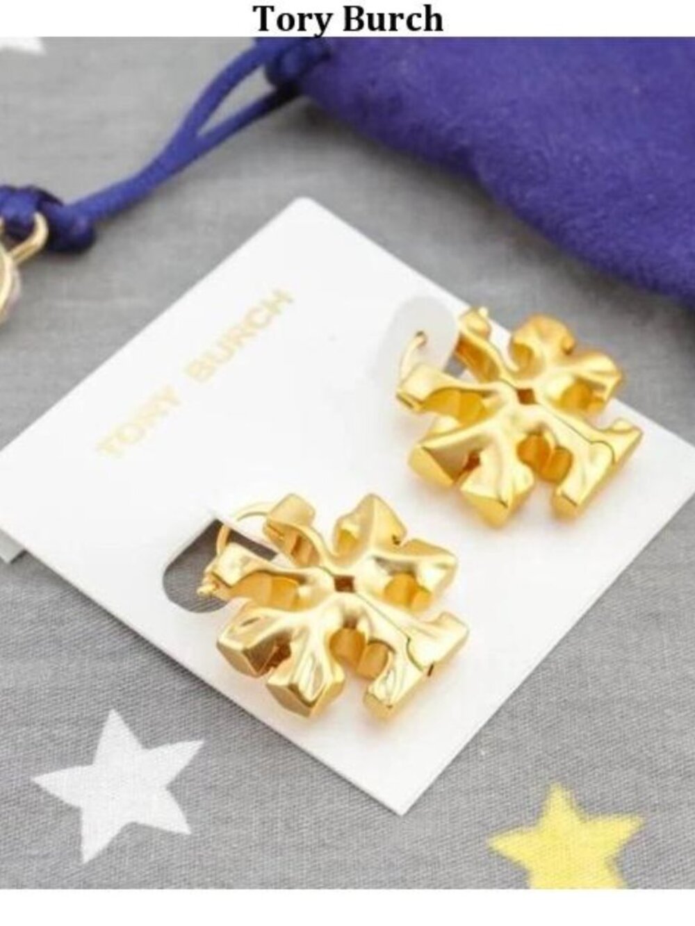 Tory Burch Roxanne Hidden Logo Stud Earrings